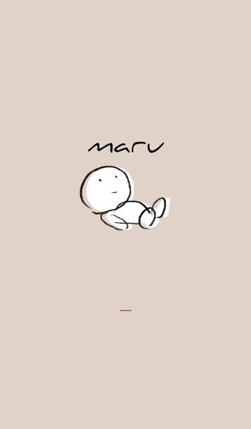 [LINE着せ替え] ボルドー : まるの画像1