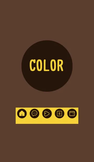 [LINE着せ替え] brown color A26の画像1