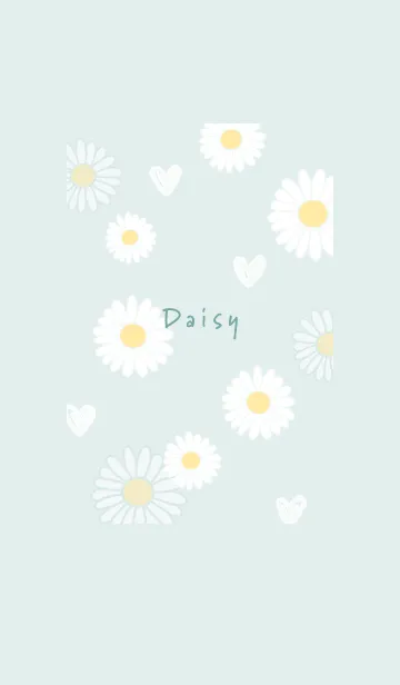 [LINE着せ替え] 春のデイジー♡bluegreen06_1の画像1