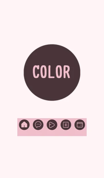 [LINE着せ替え] pink color A30の画像1