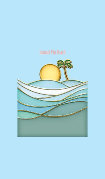 [LINE着せ替え] Enamel Pin Beach 30の画像1