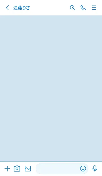 [LINE着せ替え] シンプル猫 blue11_1の画像2