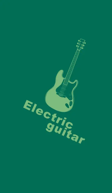 [LINE着せ替え] ELECTRIC GUITAR CLR 萌葱色の画像1
