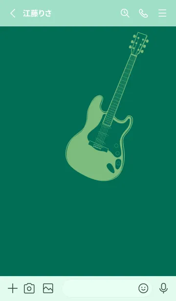 [LINE着せ替え] ELECTRIC GUITAR CLR 萌葱色の画像2
