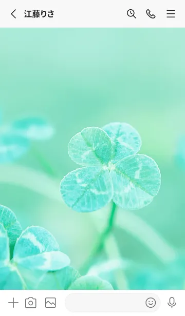 [LINE着せ替え] 四つ葉のクローバー Vintage Lens #8-17の画像2