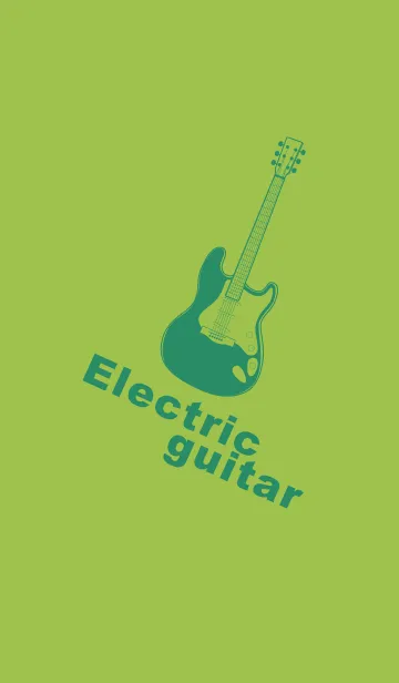 [LINE着せ替え] ELECTRIC GUITAR CLR リーフグリーンの画像1