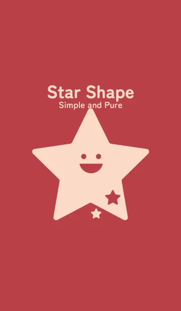 [LINE着せ替え] 星型の着せかえ 臙脂の画像1