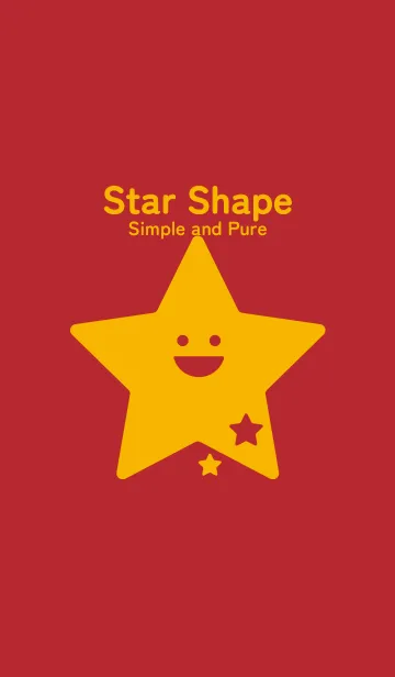 [LINE着せ替え] 星型の着せかえ 茜色の画像1