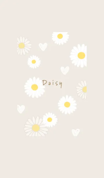 [LINE着せ替え] 春のデイジー♡beige05_1の画像1