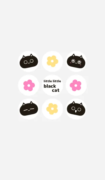 [LINE着せ替え] ちいさな黒猫の画像1