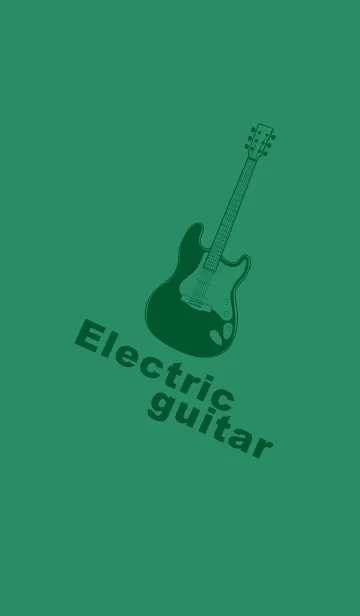 [LINE着せ替え] ELECTRIC GUITAR CLR フォレストグリーンの画像1