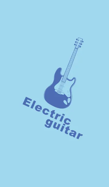 [LINE着せ替え] ELECTRIC GUITAR CLR 空色の画像1