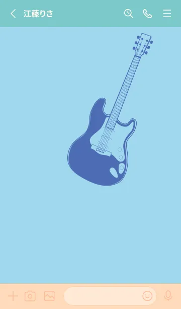 [LINE着せ替え] ELECTRIC GUITAR CLR 空色の画像2