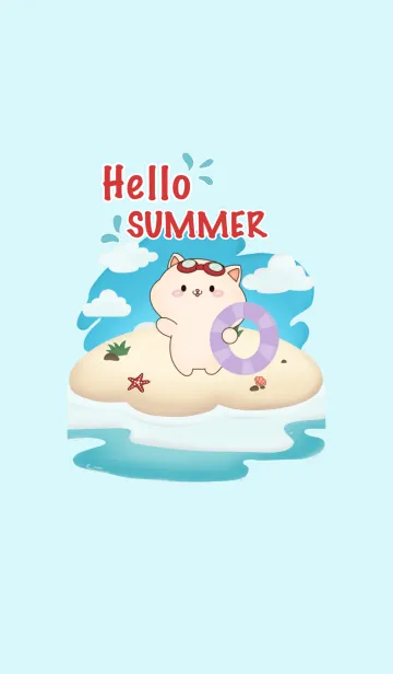 [LINE着せ替え] Nong Bear Hello Summerの画像1