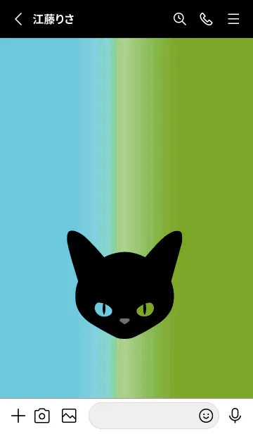 [LINE着せ替え] ブラック キャット 164の画像2