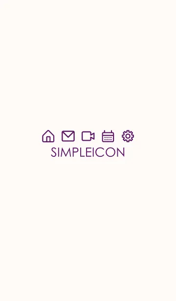[LINE着せ替え] SIMPLE ICON -PINK BEIGE- 48の画像1