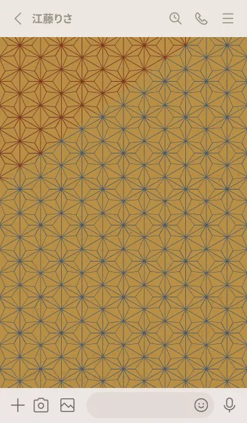 [LINE着せ替え] 和音 麻の葉と音符粋06版の画像2