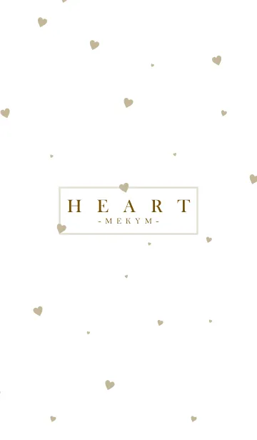 [LINE着せ替え] HEART BEIGE-SIMPLE.MEKYM 26の画像1