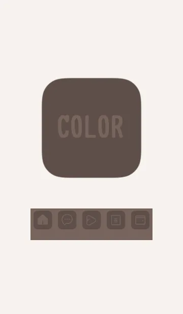 [LINE着せ替え] beige color B26の画像1