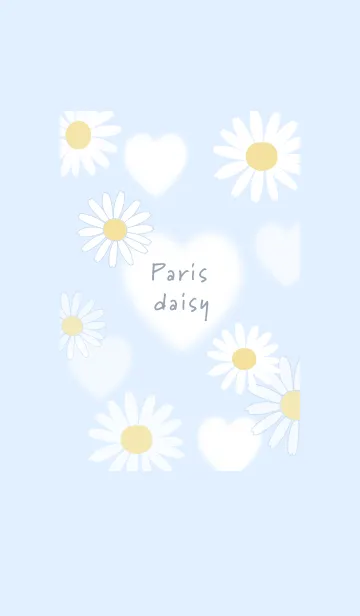 [LINE着せ替え] お洒落なマーガレット♡blue15_1の画像1