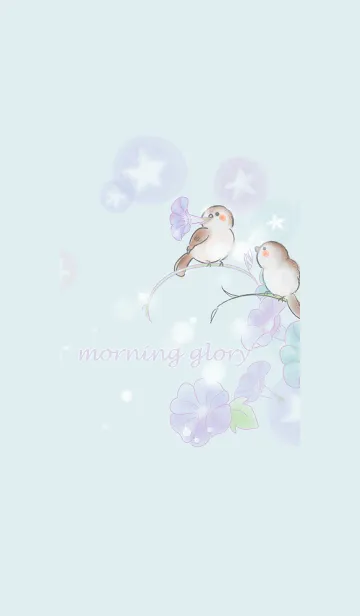 [LINE着せ替え] すずめちゃんとmorning glory～の画像1