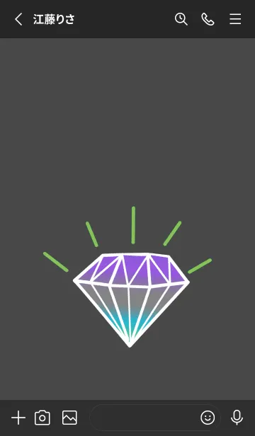 [LINE着せ替え] グラデーション ダイヤモンド .16の画像2