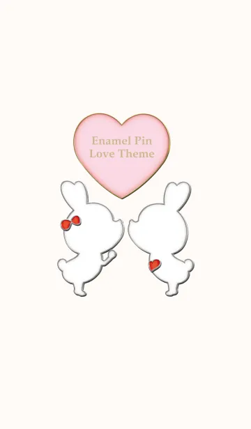 [LINE着せ替え] Enamel Pin LOVE Pair 13の画像1