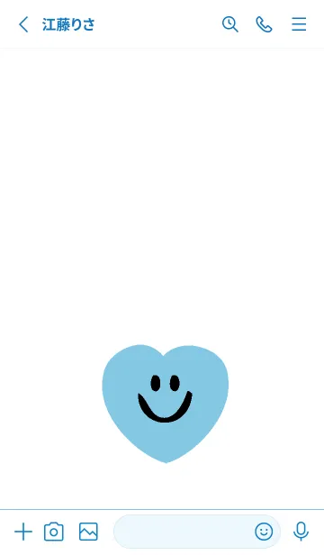 [LINE着せ替え] ハート スマイル _123の画像2