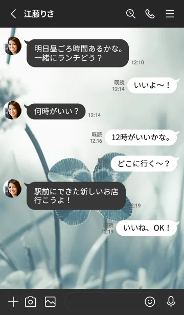 [LINE着せ替え] 四つ葉のクローバー Vintage Lens #15-17の画像3