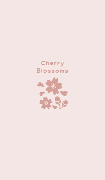 [LINE着せ替え] 桜19<ピンクオレンジ>の画像1