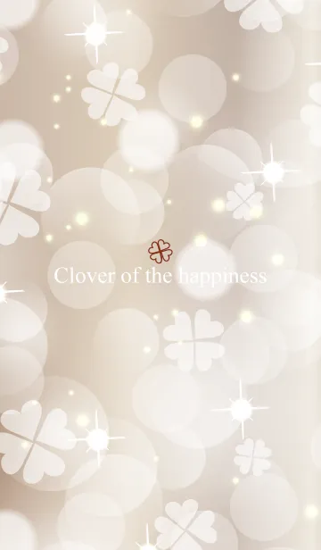 [LINE着せ替え] Clover of the happiness -BEIGE- 74の画像1