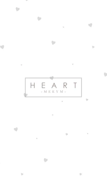 [LINE着せ替え] HEART GRAY-SIMPLE.MEKYM 26の画像1