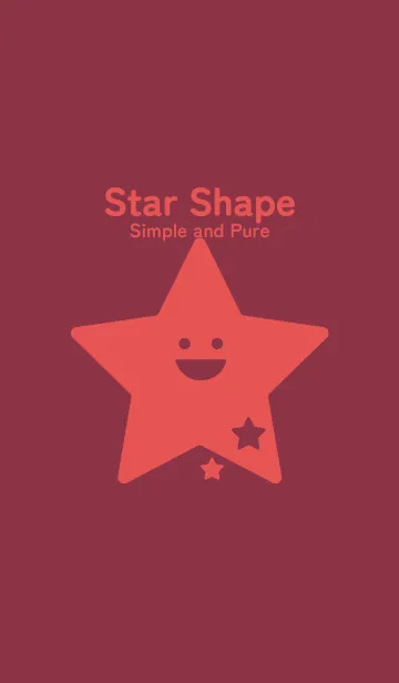 [LINE着せ替え] 星型の着せかえ クリムソンの画像1