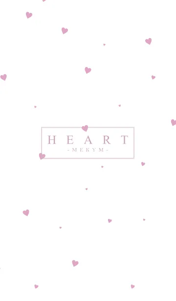 [LINE着せ替え] HEART PINK-SIMPLE.MEKYM 26の画像1