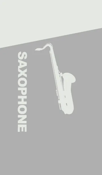 [LINE着せ替え] Saxophone CLR シルバーグレイの画像1