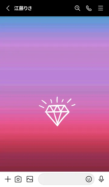 [LINE着せ替え] グラデーション ダイアモンド  245の画像2