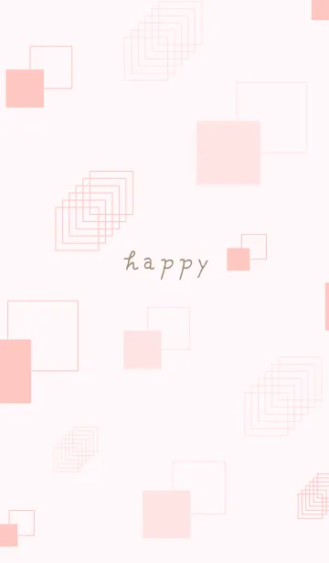 [LINE着せ替え] くすみカラーな四角18の画像1