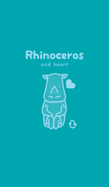 [LINE着せ替え] サイとハート 薄浅葱の画像1