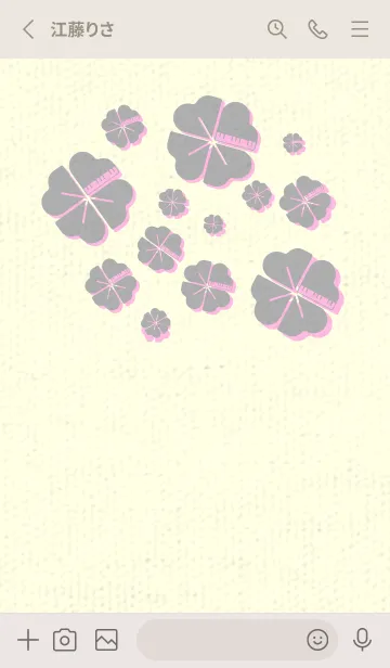 [LINE着せ替え] Piano clover シルバーグレイの画像2