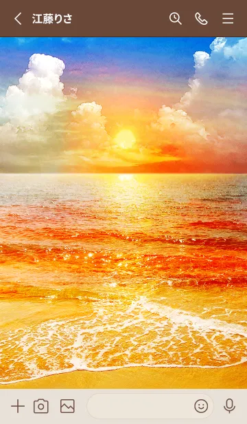 [LINE着せ替え] Hawaii beautiful sunsetの画像2