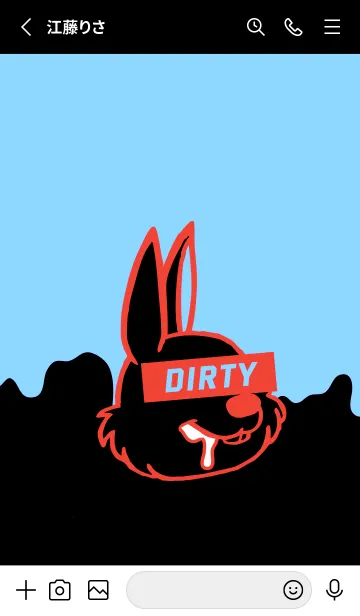 [LINE着せ替え] ダーティ ラビット 183の画像2