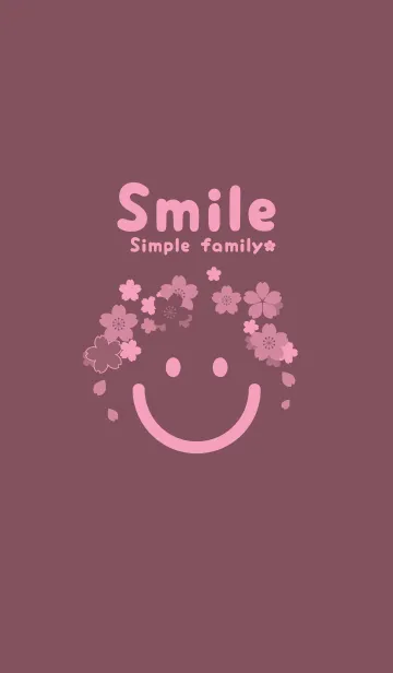 [LINE着せ替え] スマイル＆桜 ビンヤードの画像1