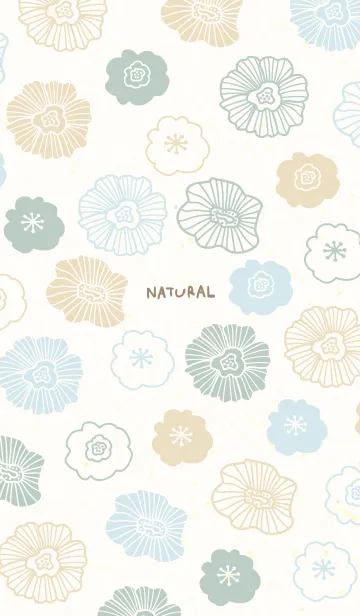 [LINE着せ替え] カラフル お花 北欧風3の画像1