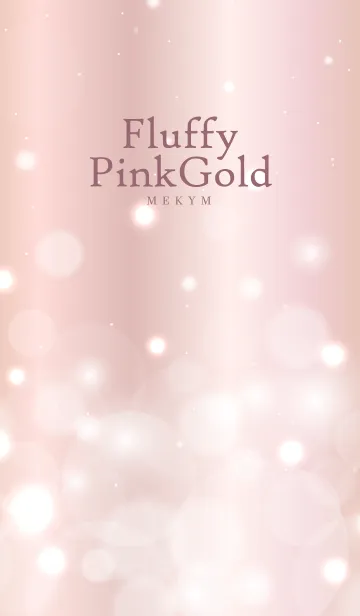 [LINE着せ替え] Fluffy Pink Gold HEART.MEKYM 24の画像1