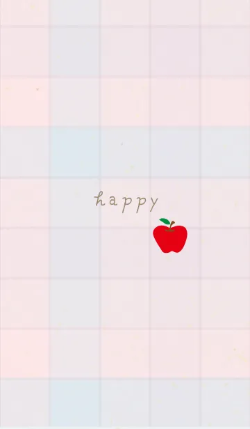 チェック柄 りんご18の着せ替えメイン画像