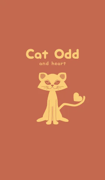 [LINE着せ替え] 猫のオッドとハート ハバナローズの画像1