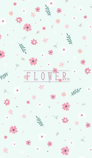 [LINE着せ替え] MANY FLOWERS GREEN 99の画像1