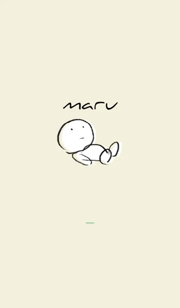 [LINE着せ替え] 緑 : まるの画像1