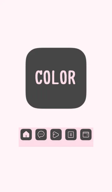 [LINE着せ替え] pink color B26の画像1