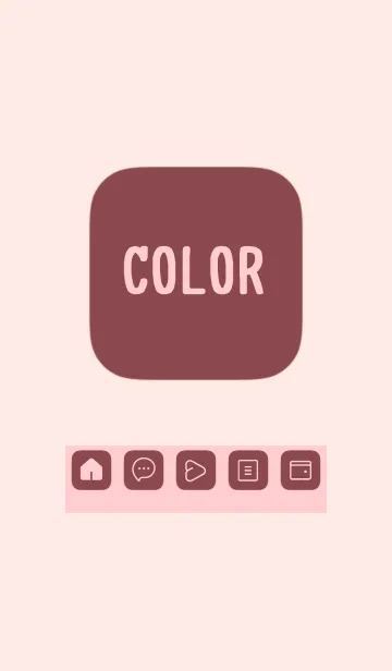 [LINE着せ替え] pink color B27の画像1